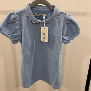 Hope & Henry Blue Girls Polo Shirt size M